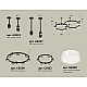 Комплект подвесного светильника Ambrella Light Techno Ring XR92221006 (A9222, A9227, C9238, C9232, N8399)