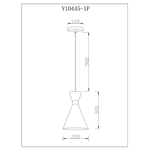 Светильник подвесной Moderli Pesaro V11557-1P
