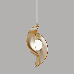 Подвесной светильник Delight Collection MD24030035-1A brass/amber