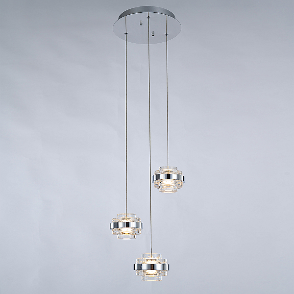 Подвесной светильник Delight Collection MD22030002 MD22030002-3A chrome/clear