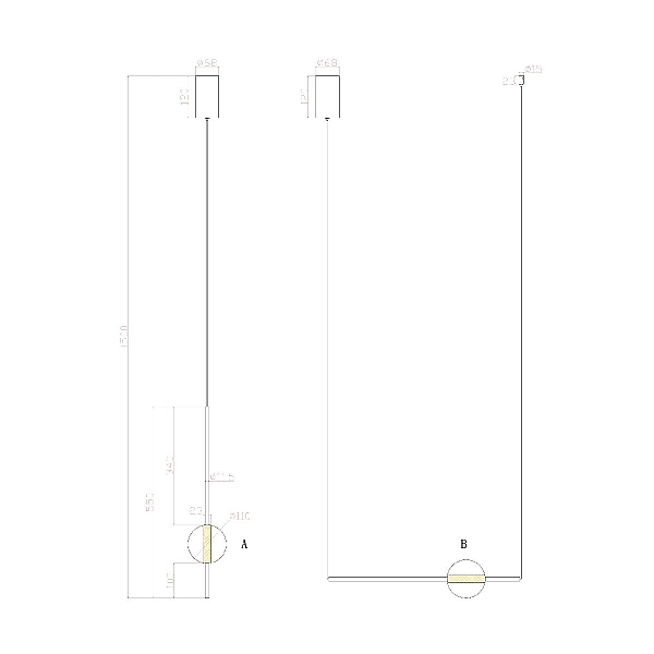 Подвесной светодиодный светильник Arte Lamp Furud A2124SP-1BK