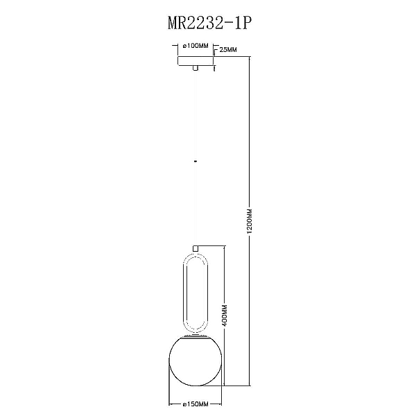 Подвесной светильник MyFar Pierre MR2232-1P