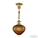 Подвесной светильник Bohemia Ivele Crystal 7003P/18 G Amber/H-1A