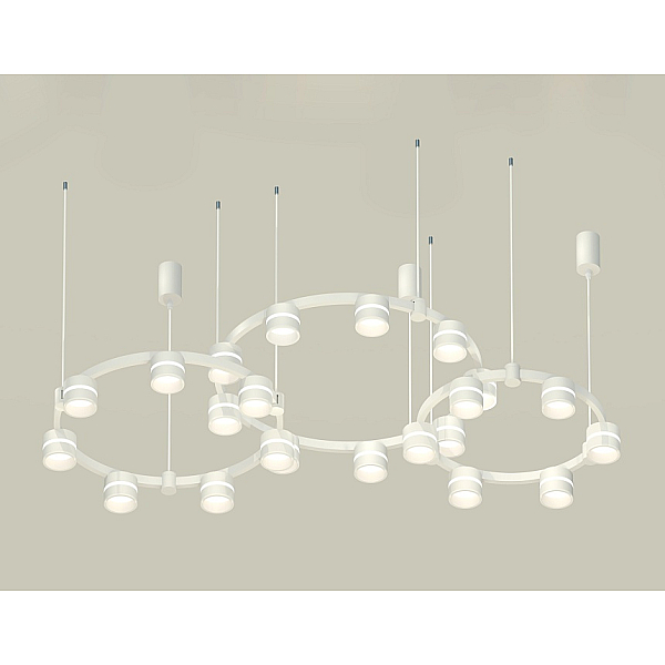 Комплект подвесного светильника Ambrella Light Techno Ring XR92082200 (A9208x3, C9241, C9236, C9231, N8444)
