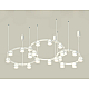 Комплект подвесного светильника Ambrella Light Techno Ring XR92082200 (A9208x3, C9241, C9236, C9231, N8444)