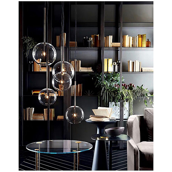 Подвесной светильник Delight Collection Ball Sola 9217P/D200 gold