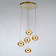 Подвесной светильник Delight Collection MD22030002 MD22030002-5A gold/champagne