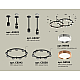 Комплект подвесного светильника Ambrella Light Techno Ring XR92221150 (A9222, A9227, C9238, C9232, N8126, N8118)
