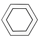 Подвесной светодиодный cветильник Geometria ЭРА Hexagon SPO-123-B-40K-045 45Вт 4000К черный Б0050555