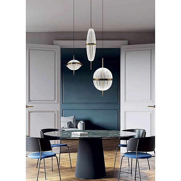 Подвесной светильник Delight Collection 8631P/C gold/clear