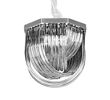 Подвесной светильник Delight Collection Murano Glass A001-400 L4 silver/smoky gray