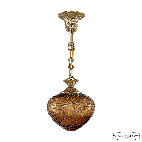 Подвесной светильник Bohemia Ivele Crystal 7003P/18 G Amber/H-1A