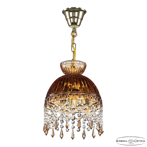 Подвесной светильник Bohemia Ivele Crystal 5478/22 G Amber/M-1G Drops K721