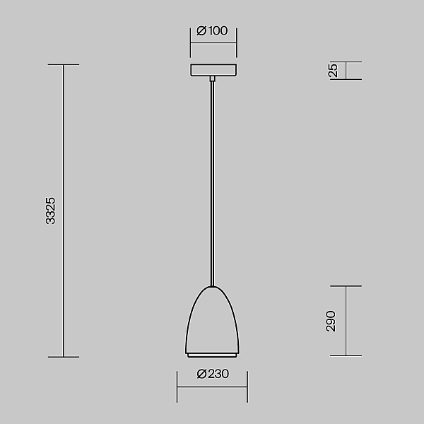 Подвесной светильник Maytoni MOD430PL-01CM