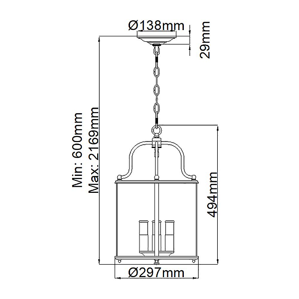Подвесной светильник Hinkley Gentry HK-GENTRY-P-M-PW