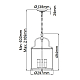Подвесной светильник Hinkley Gentry HK-GENTRY-P-M-PW