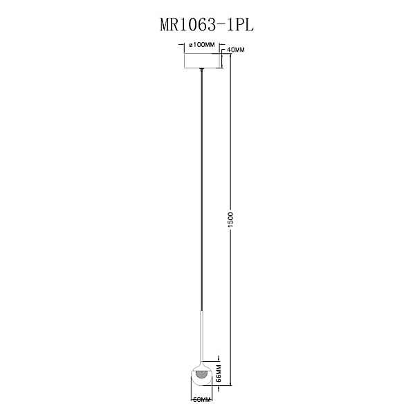 Подвесной светильник Myfar Kollins MR1063-1PL