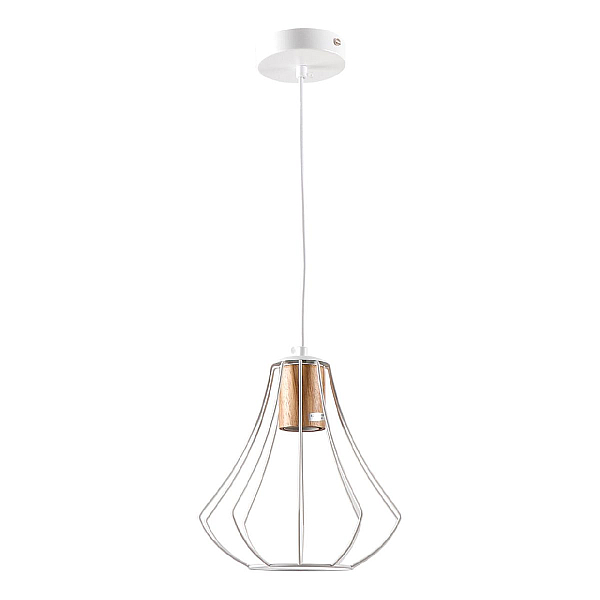 Подвесной светильник IMEX MD.9052-1-P-WH+WOOD