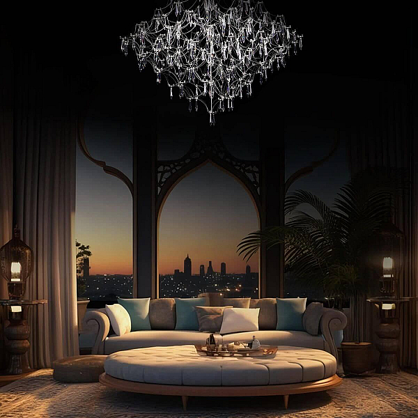 Подвесной светодиодный светильник Loft IT Mira 10259/1000 Silver Asfour