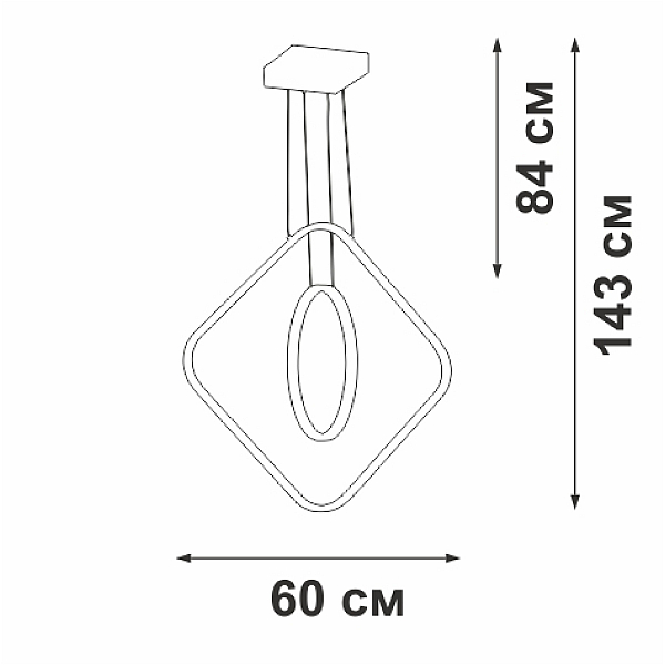 Люстра Vitaluce V2505DT-0/2S