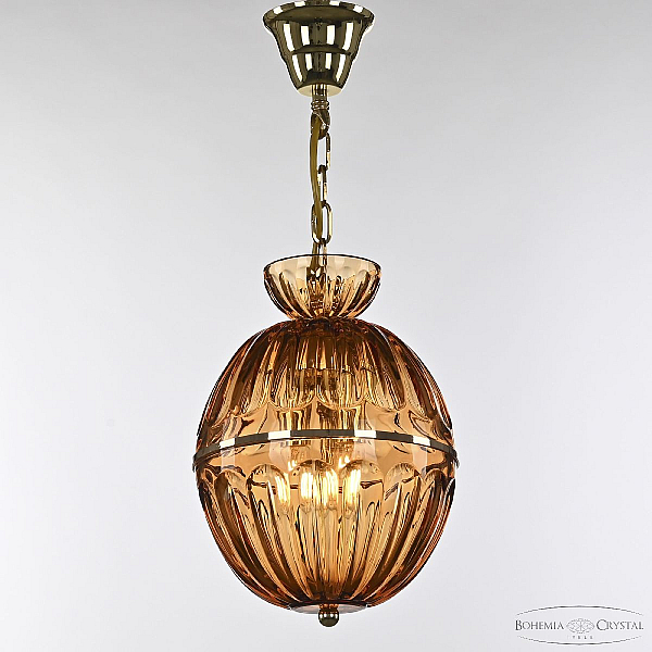 Подвесной светильник Bohemia Ivele Crystal 5480/22 G Amber/M-1H