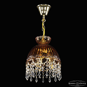 Подвесной светильник Bohemia Ivele Crystal 5478/22 G Amber/M-1G Drops