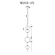 Подвесной светодиодный светильник MyFar Violla MR2021-4PL
