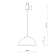 Подвесной светильник Nowodvorski Hemisphere Super S White 10695