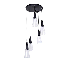 Каскадная люстра LED4U L7106-6 BK