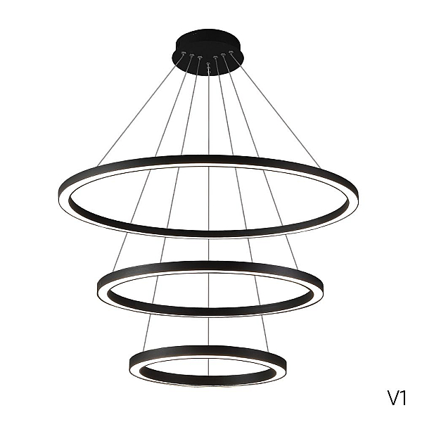 Подвесной светодиодный светильник Crystal Lux Fortuna SP158W Led Black