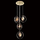 Подвесной светильник Delight Collection Cowley P60669-4 gold/clear
