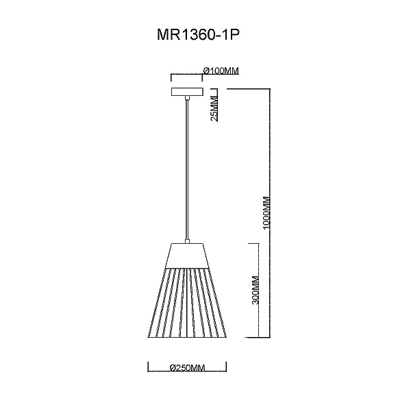 Подвесной светильник MyFar Hill MR1360-1P