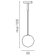Светильник подвесной 24V 3W 90LM 180° 4000K, черный/белый матовый Linea Lightstar 206747