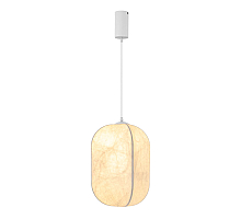 Подвесной светильник Arlight SP-SETA-HANG-L410х300-7W Warm2700 (WH, 320 deg, 230V) (IP20, Натуральный шелк) 056883