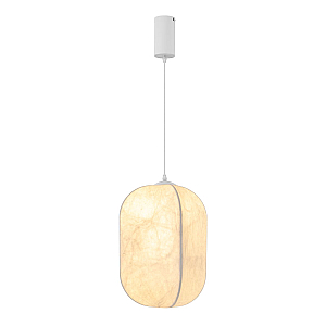 Подвесной светильник Arlight SP-SETA-HANG-L410х300-7W Warm2700 (WH, 320 deg, 230V) (IP20, Натуральный шелк) 056883