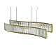 Подвесной светильник Lumina Deco LDP 6039-2-PR GD