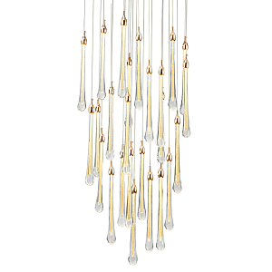 Подвесной светильник Delight Collection Teardrop OM801670-25-G