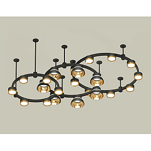 Комплект подвесного светильника Ambrella Light Techno Ring XR92222001 (A9222, A9227, C9233, C9242, C9238, C9232, N8145, N8124)
