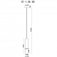 Подвесной светильник iLamp Lofty 10705-1 BK-BR