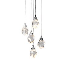 Подвесной светильник Delight Collection Crystal rock OM820083-5C (MD-020B-5 chrome)