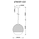 Подвесной светильник Arte Lamp Jupiter Gold A7963SP-1GO