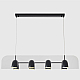 Светильник подвесной Crystal Lux ELEMENT SP48W LED BLACK