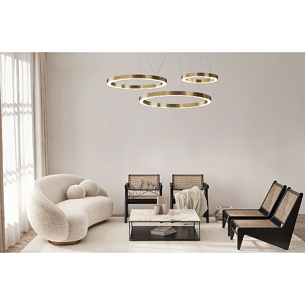Подвесная светодиодная люстра Maytoni Saturno MOD415PL-L45BS4K