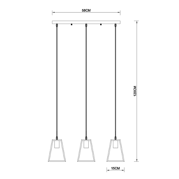 Подвесной светильник Arte Lamp Brussels A8030SP-3WH
