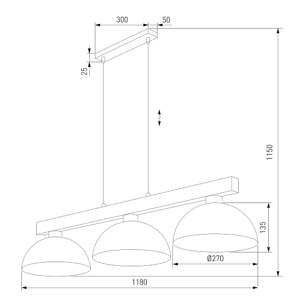 Подвесной светильник TK Lighting 6299 Oslo a068762