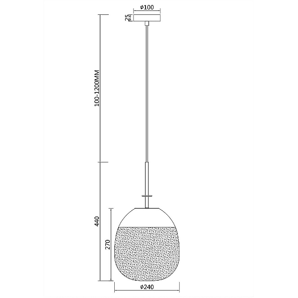 Подвесной светодиодный светильник Maytoni Lune P072PL-L5W3K