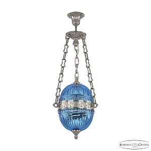 Подвесной светильник Bohemia Ivele Crystal 71000P/20 Ni Aquamarine/M-1G