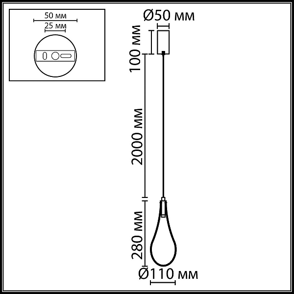 Подвесной светильник Odeon Light Braid L-Vision 7147/5L