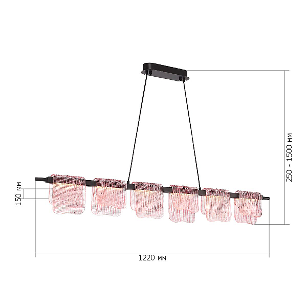 Подвесной светодиодный светильник ST Luce Voile SL6021.403.36