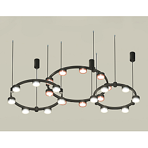 Комплект подвесного светильника Ambrella Light Techno Ring XR92092100 (A9209x3, C9242, C9238, C9232, N8126, N8118)